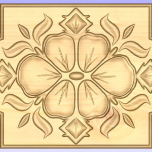 Ornament frontal floral
